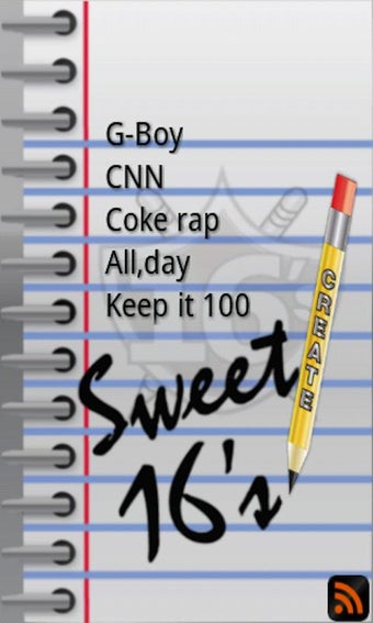 Image 2 for Sweet 16s songwriting app