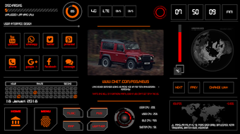 Image 2 for Jarvis UI V.3 klwp theme