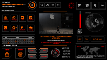 Image 0 for Jarvis UI V.3 klwp theme