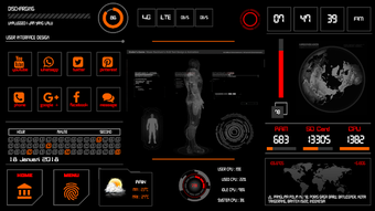 Imagen 1 para Jarvis UI V.3 klwp theme