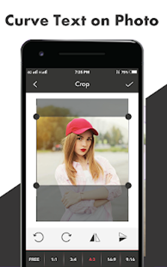 Imagen 2 para Curve Text - Swipe to Typ…