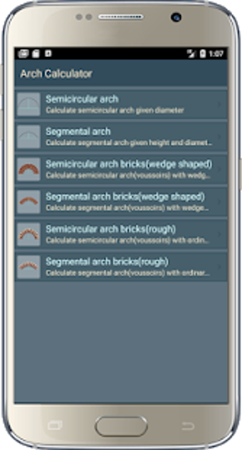 Imagen 2 para Brick Arch Calculator (Vo…