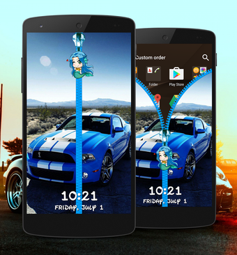 Image 0 for Cars Zipper Lock Screen