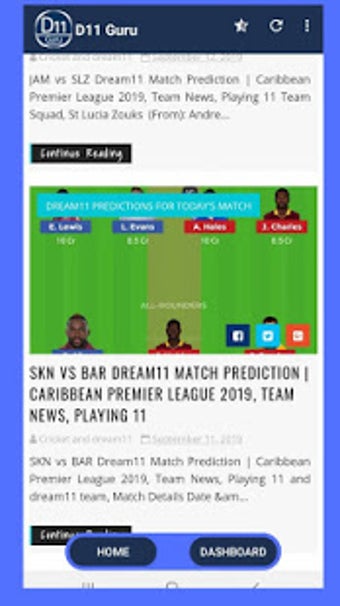 Image 2 for D11 GURU Fantasy Predicti…