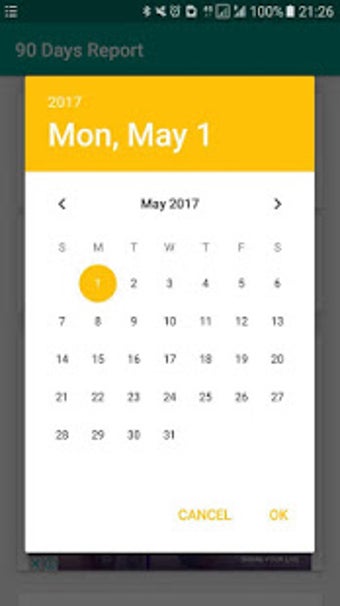 Image 1 for 90 Days Report Calculator