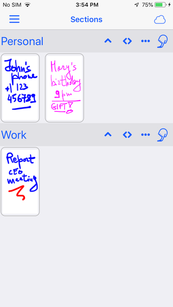 Image 0 for PocketJot - freehand note…