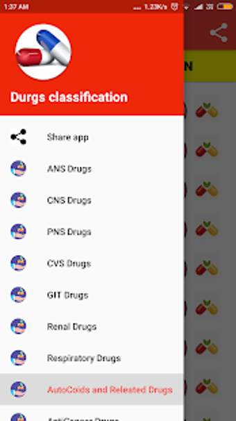 Image 1 for Pharmacology Drug classif…