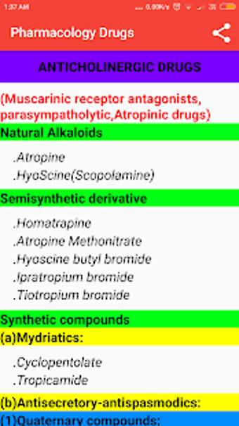 Image 2 for Pharmacology Drug classif…