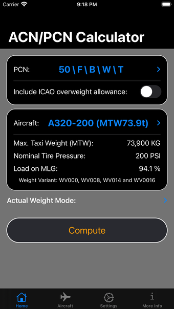 Image 0 for ACN/PCN Calculator