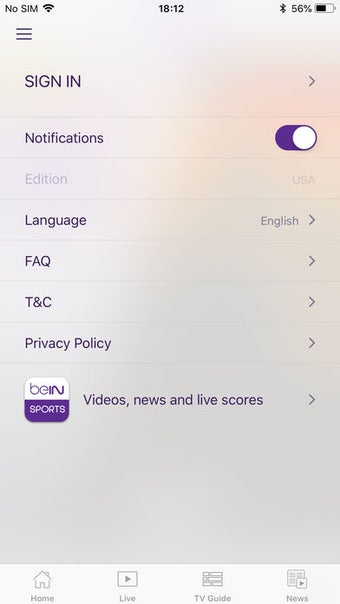 Image 0 for beIN SPORTS CONNECT