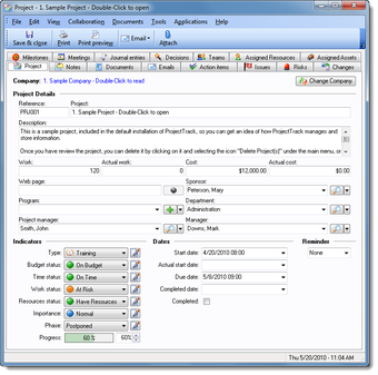 Image 0 for ProjectTrack Personal