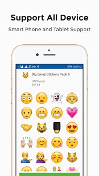 Imagen 2 para Big Emoji Stickers For Wh…