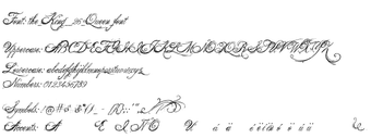 Image 0 for The King  Queen font