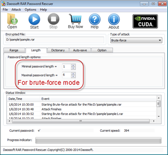 Image 3 for Daossoft RAR Password Res…