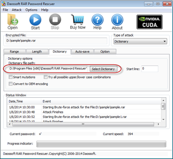 Imagen 3 para Daossoft RAR Password Res…