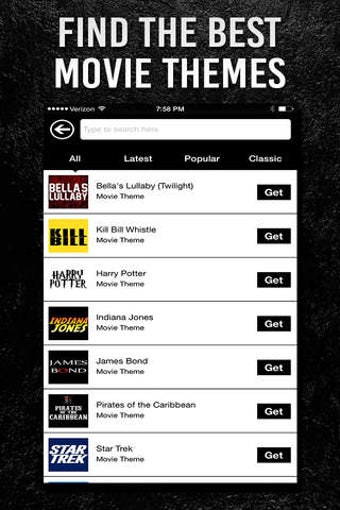 Image 0 for Movie Theme Ringtones