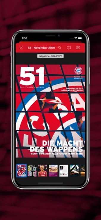 Image 1 for FC Bayern eMagazine App