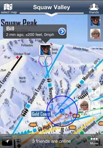 Image 0 for GPS on ski map by Maprika