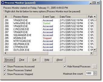 Image 0 for Process Monitor