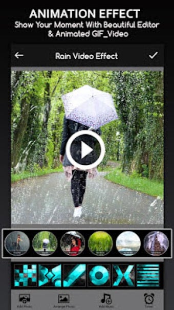Imagen 1 para Rain Effect Video Maker :…