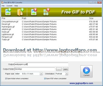 Image 0 for Free GIF to PDF Converter