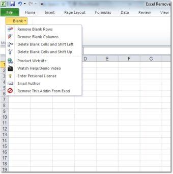 Image 0 for Excel Remove Blank Rows, …