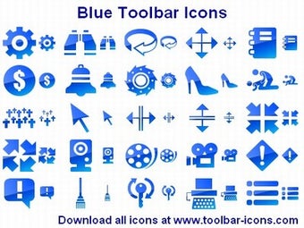 Imagen 0 para Blue Toolbar Icons