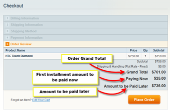 Imagen 2 para Magento Partial Payment