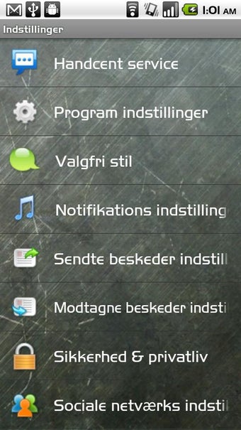 Imagen 1 para Handcent SMS Danish Langu…