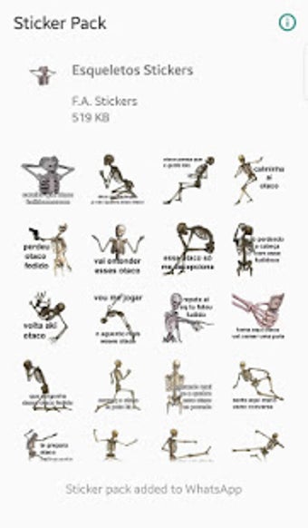 Image 3 for Stickers Meme Esqueleto A…