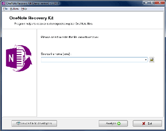 Image 0 for OneNote Recovery Kit