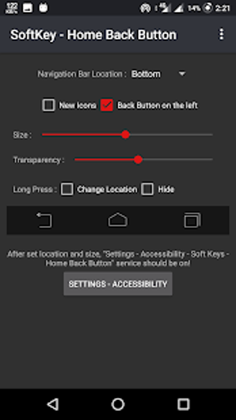 Imagen 2 para SoftKey - Home Back Butto…