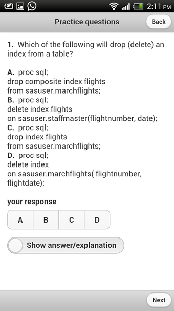 Image 6 for Advance SAS Practice Exam…