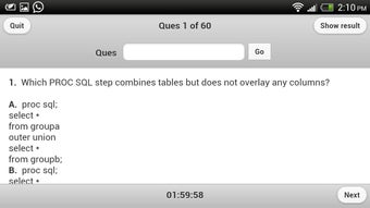 Image 0 for Advance SAS Practice Exam…
