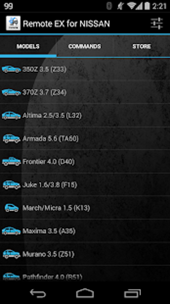 Imagen 2 para Remote EX for NISSAN