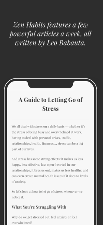 Image 2 for Zen Habits by Leo Babauta