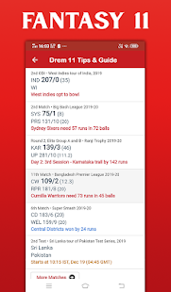 Imagen 0 para Possible11 - Dream11 Team…