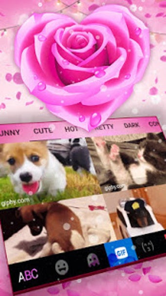 Imagen 3 para Pink Rose Keyboard Theme