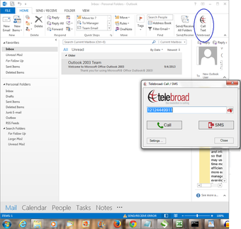 Image 0 for Telebroad Outlook Plugin