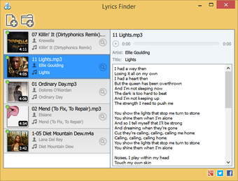 Image 0 for MediaHuman Lyrics Finder
