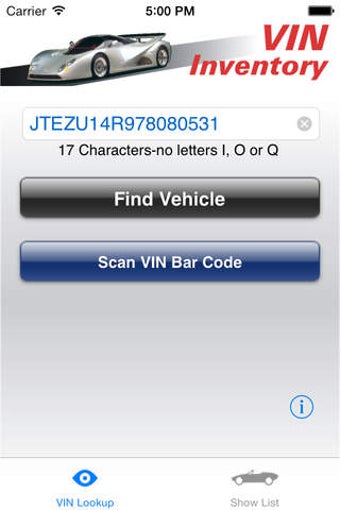 Image 0 for VIN Inventory