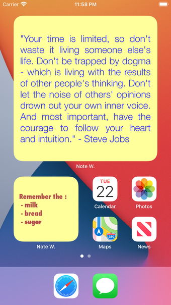 Image 0 for Note Widget