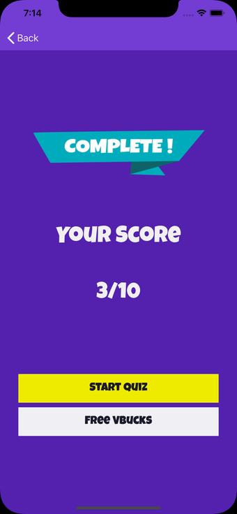 Image 1 for FortQuiz For VBucks