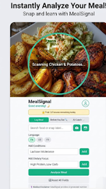 Image 0 for MealSignal