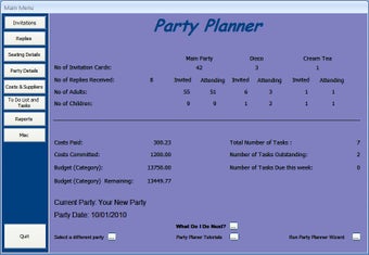 Image 1 for Party Planner