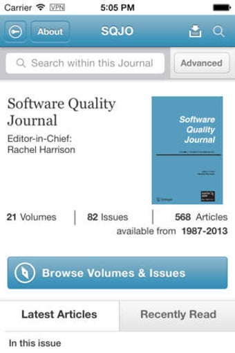 Image 0 for Software Quality Journal