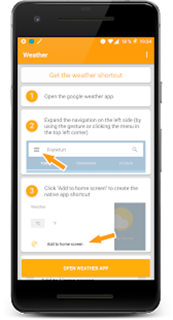 Imagen 1 para Weather Frog Shortcut