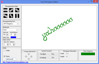 Image 0 for Free Monogram Maker