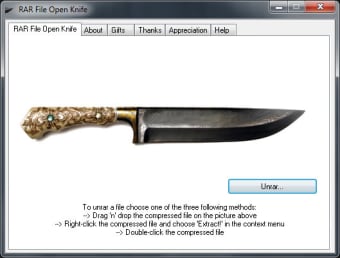Image 0 for RAR File Open Knife - Fre…