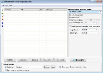 Image 0 for Ailt XLS to EMF Converter